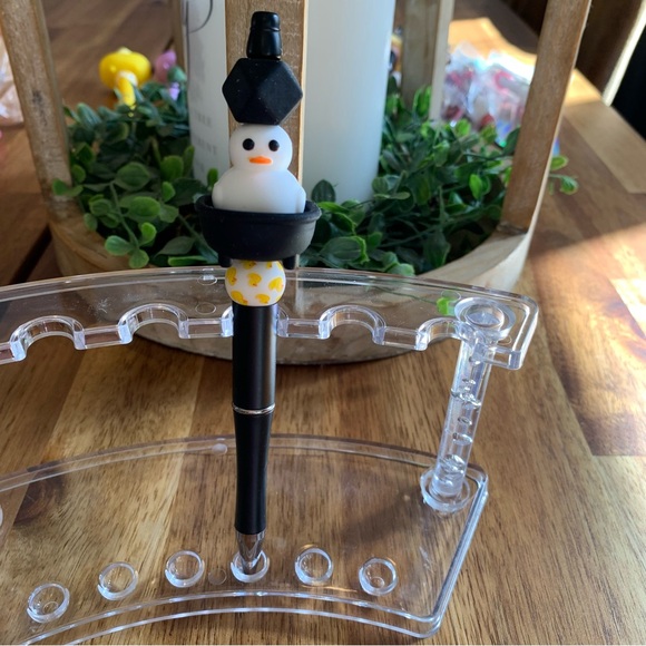 handmade Other - Handmade Rubber Duck in Black Bathtub Beaded Pen Rubber Ducky